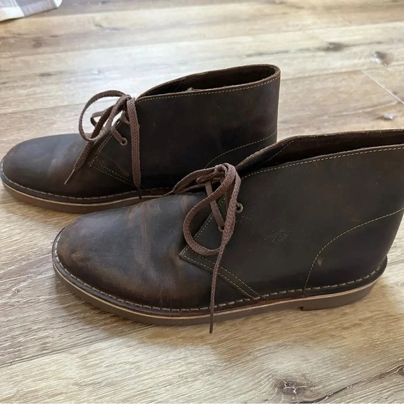 Clarks Bushacre 2 Brown Leather Boot Size Men's 8 GUC - Picture 4 of 9